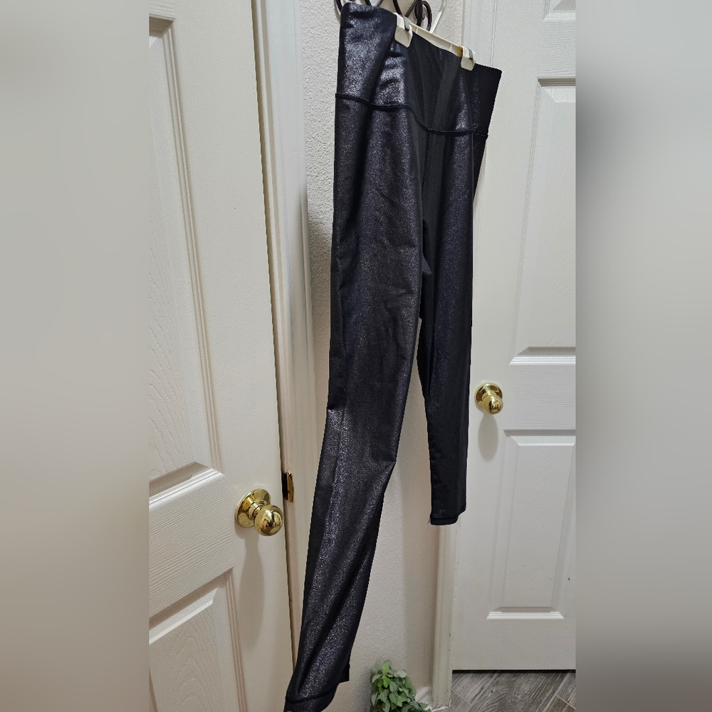 Calia Womens Metallic Gray Dark Pewter 7/8 Leggings Size Large NWOT - Picture 7 of 9